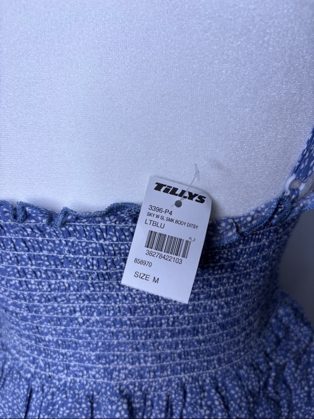 Tillys Blue Patterned Tank Top‼️LISTING IS ONLY FOR TANK TOP‼️ - Picture 2 of 8